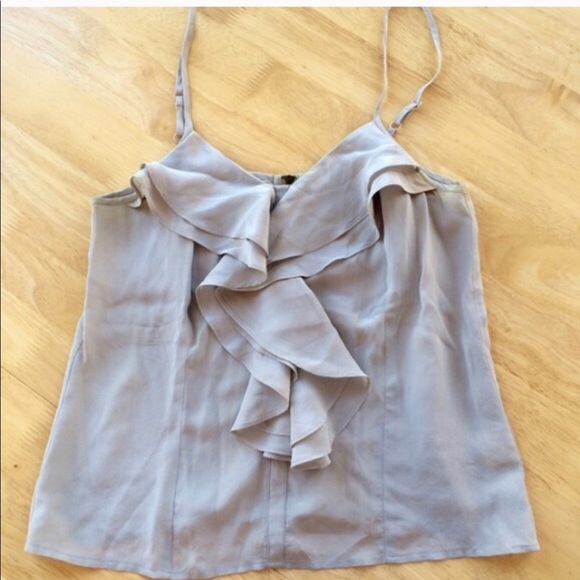 Silence + Noise urban outfitters silk ruffle top - Picture 4 of 5